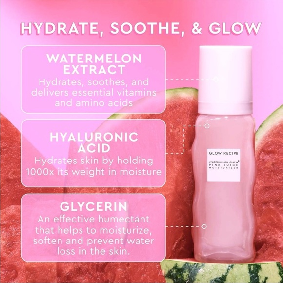 Watermelon Pink Juice Oil-Free Moisturizer By Glow Recipe - Picture 2 of 3